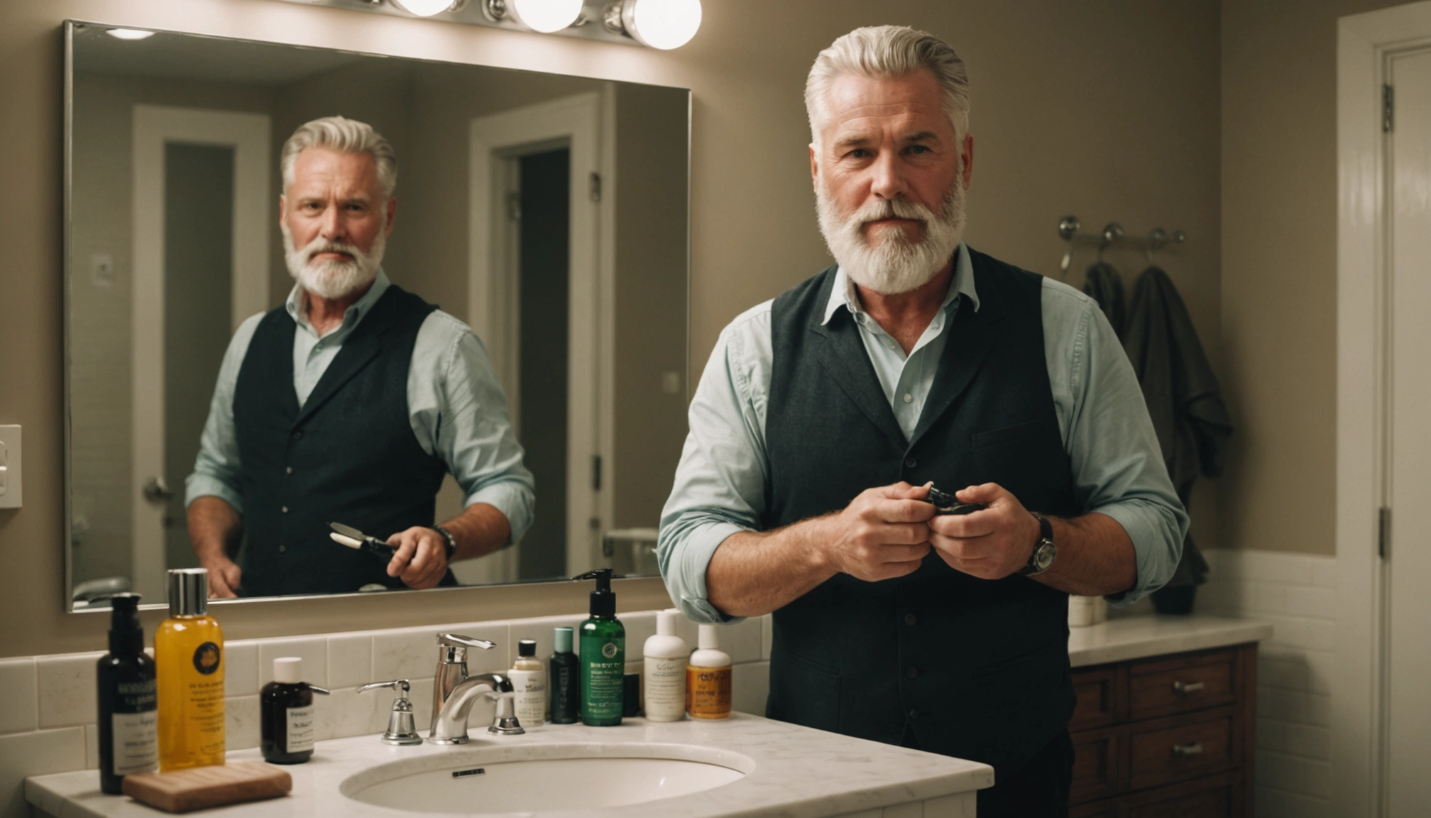 teindre barbe blanche