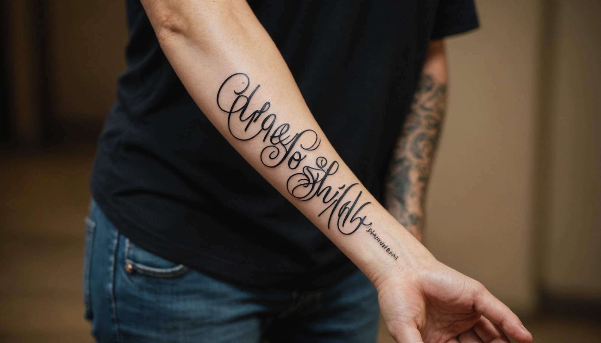 Ecriture Tatouage Simulation